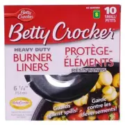 BETTY CROCKER Small size Burner Liners 10 Pack Case of 36 FREE SHIPPING