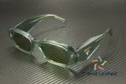 PRADA PR 17WS 11R10E Transparent Sage Green Mirror 49 mm Women's Sunglasses