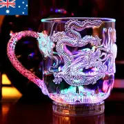 LED Flash Magic Color Changing Dragon Cup Water Activated Light-Up Bar Mug Nice