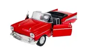 WELLY OLD TIMER 1957 CHEVROLET BEL AIR RED 1:34 DIE CAST METAL NEW IN BOX