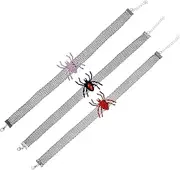 3PCS Halloween Cat Collars with Bell Dress Up Neck Collars for Cats Comfortable and Durable Costumes for Pets for Halloween Parties and Celebrations