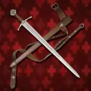 The Accolade Sword of the Knights Templar - Handmade Medieval Sword W/Scabbard!