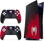 Superhero Spider - Man PS5 Skin for PlayStation 5, Premium 3M Vinyl Cover Skins Wraps Set for PlayStation 5 Disc Edition and PS5 Controller Stickers (PS5 Disc Edition), NS-PS5DISC-0023