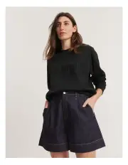 [Country Road] Verified Australian Cotton Heritage Sweat in Onyx