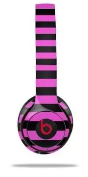 Skin Wrap for Beats Solo Wireless 2 3 4 Stripes Pink SKIN ONLY