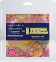 Gel Press Monoprinting Print Plate – 6” Circle Gel Plate - Gelli Plate - Reusable Gel Printing Plate for Press Art for Card Making, Scrapbooking, Journaling, Arts and Crafts, Home Decor