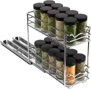 HOLDN’ STORAGE Spice Rack Organizer for Cabinet, Heavy Duty - Pull Out Spice Rac