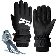 [Generico] Cold Proof Gloves - Waterproof Cycling Gloves | Motorcycle Touch Screen Thermal Gloves Non-Slip Waterproof Cold Weather Gloves for Winter Skating