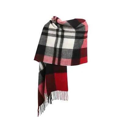 Exploded Red Luxury Soft Cashmere/Lambswool Scottish Tartan Stole New