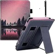 CCOO Stand Case for Kindle Paperwhite 10th Generation 2018 Releases/Paperwhite Before 2018 - Premium Protective Cover Sleeve with Card Slot and Hand Strap, Touchscreen Pen, Night