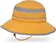 Sunday Afternoons Kids' Fun Bucket Hat Citrus/Gray Small (1-3yrs) NWT UPF 50+