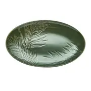 Mikasa Jardin Stoneware Oval Serving Platter 36cm Green - Robins Kitchen