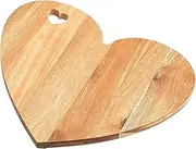 Heart Cheese Board - Wooden Cutting Board, Cheese Utensils Board | Decorative Serving Platter Tray Heart Shape, Adorable Cheese Serving Platter, Wooden Charcuterie Board for Meat Cheese Vegetables