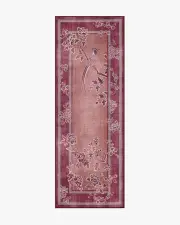 75' x 215' | Machine Washable Runner Rug | Kid & Pet Friendly | Indoor Rug | Draper Burgundy Rug by Gracie | Ruggable