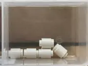 LEGO Parts - White Brick, Round 1 x 1 - No 3062 - QTY 5