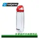 【全家遊戶外】㊣Nalgene 美國 OTF運動型水瓶650cc 透明/紅蓋-5565-1024/隨身瓶/水杯/水瓶/露營登山/塑膠瓶/運動水壺/休閒水罐