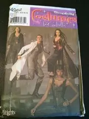 Simplicity Sewing Pattern 4962 Misses Catwoman Tomb Raider Costume Size 6-12