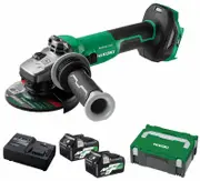 HiKOKI G3613DVE(HRZ) - 36V Brushless 125mm Angle Grinder with Slide Switch Kit (2 x 5.0/2.5Ah)