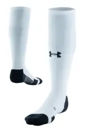 Under Armour UA Soccer Over the Calf Sock White Mens Size 8.5-13