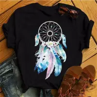 在飛比找蝦皮購物優惠-Dreamcatcher Women Tshirt大尺碼捕夢