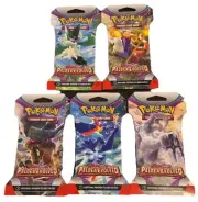 Pokemon TCG Scarlet & Violet Paldea Evolved *5 Sleeved Booster Packs ART SET!