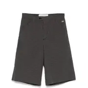 [ERL] Unisex Tailored Mini Plaid Shorts