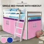 KINGSTON SLUMBER Wooden Kids Single Loft Bed Frame with Space Underneath