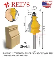 REDS Y80779-4 - 1-3/4" Decorative Molding Router Bit 1/4" Shank