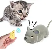 Cat Toys Mice Interactive Kitten snake, Remote control and Smart Sensing Two Mode Mouse Rechargeable, Automatically Sense Obstacles and Escape, Realistic Animal Series Mice Tricky Toys (mice toy)