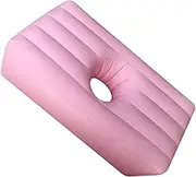 Inflatable Pregnancy Pillow Inflatable Mattress Foldable with Hole, Butt Lift Recovery Bed Pregnancy Mattress for Travel, Pink