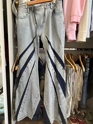 dionlee low-rise bell-bottom jeans