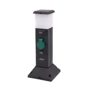 Click Power Garden Socket Tower With Lamp