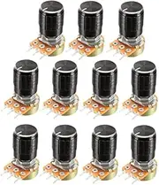 XYWHPGV 11Pcs 50K Ohm Variable Resistors Single Turn Rotary Carbon Film Taper Potentiometer with Knob(4aa95 c10ba 3a241 40448 7aea2 d3d2d