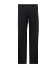 piped-trim detail track pants S,M Black