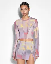 Buy Refract Top Euphoria | Printed Mesh Top | Ksubi | Ksubi ++