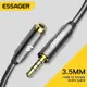 Essager 公對母音頻延長線 Aux 插孔支持麥克風 3.5mm 耳機, 用於智能手機 MP3 MP4 播放器平板電