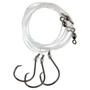 Eagle Claw L926-C1 Lazer Sharp Inline Octopus Circle Striped Bass Rig, Three