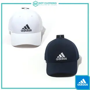 DOT 聚點 ADIDAS PERF CAP 白黑 深藍白 大LOGO 刺繡 透氣 棒球帽 老帽 男女