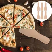 6 Pcs Mini Disposable Pizza Spatula Wooden Shovel Scraper Set