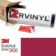 3M 3630 Scotchcal Dark Red 73 Translucent Vinyl Film Craft Sign DIY Sheet Roll