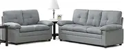 3+2 Seater Modern Grey Fabric Sectional Sofa Lounge Suite Couch Furniture Set