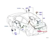 TOYOTA PRIUS W5 Back Door Wiring Harness 8218547200 NEW GENUINE
