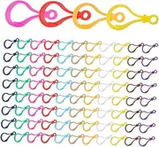GRADENEVE 120pcs Light Bulb Keychain Hooks Plastic Lobster Clasp Lanyard Clips DIY Craft Clips Keyring Accessories