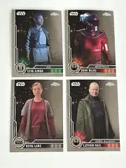 2023 Topps Chrome Star Wars 4 Card Base Lot Cere Junda Zorii Bliss Beru Lars