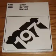 1971 Plymouth Chrysler & Imperial Body Service Shop Manual Barracuda Satellite