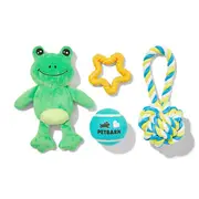 Petbarn Frog Multipack Dog Toy 4PK