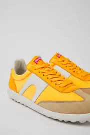 Pelotas XLite Orange leather and textile sneakers for women