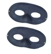Set of 2 High Quality Satin Domino Eye Masks By Rubies Costume-Halloween-Party