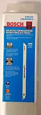 Bosch SRD12-50 12" x 10/14 TPI Bi-Metal Reciprocating Saw Blade 50 Pack
