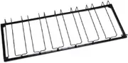 AIMALL 8/7/6/5/4/3 Slots Wine Glass Rack Holder Hanger Hanging Bar Storage Drying Rack, Durable & Rust-Resistant, Fits Various Glass Types, Easy Installation, Black